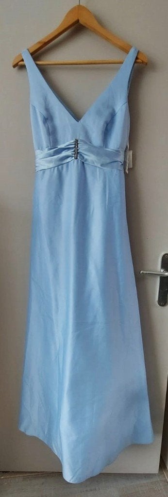 JUMP Apparel lichtblauwe galajurk, maat 36 (9/10), Galajurk, Blauw, Ophalen of Verzenden, Zo goed als nieuw