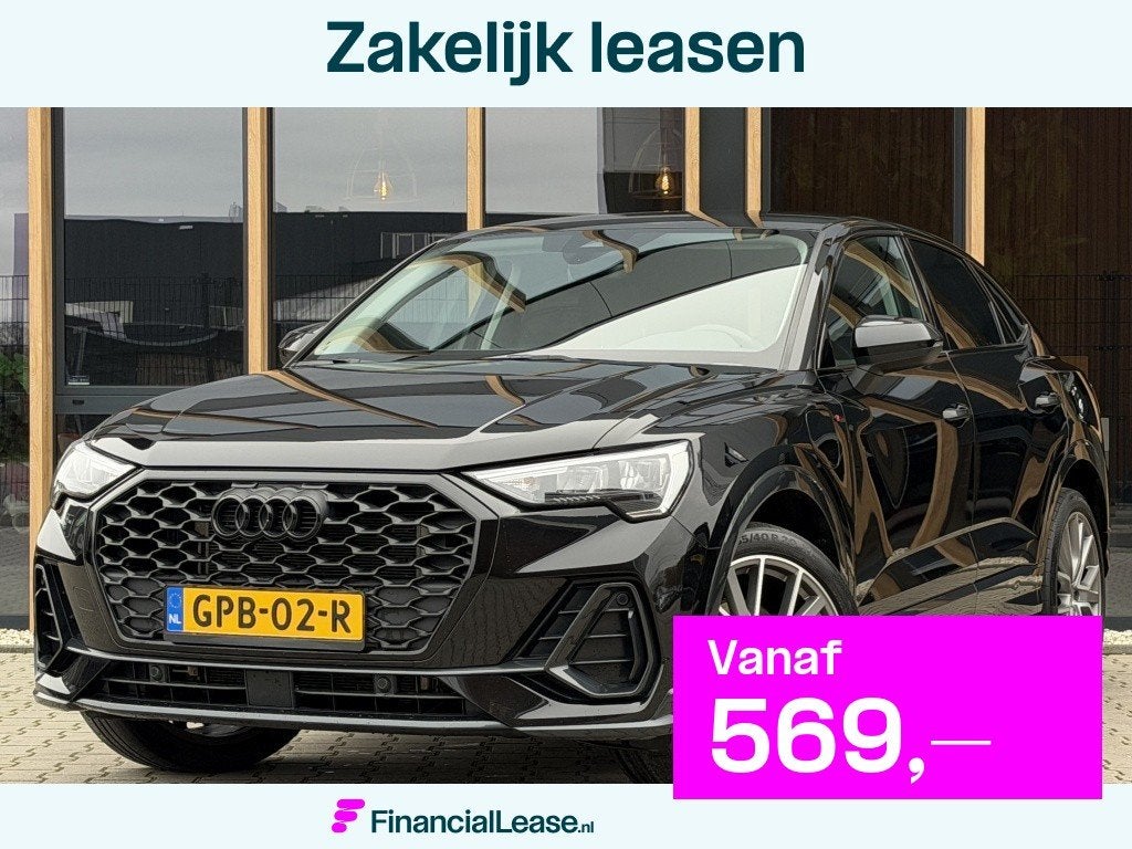 Audi Q3 Sportback 45 TFSI e Bns Edit. | Elect Trekhaak | Car, Gebruikt, Euro 6, Leder en Stof, Zwart