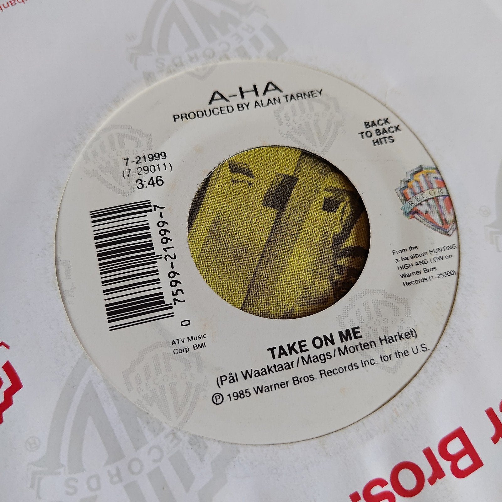 A-HA - Take On Me (7 inch vinyl single, 1985), Gebruikt, Originele persing, 7 inch, Ophalen of Verzenden