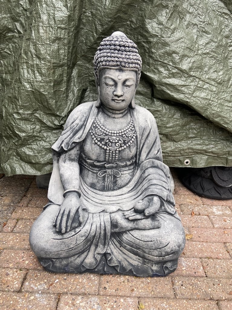 Boeddha , Hoogte 72cm., Ophalen, Nieuw, Beton, Boeddhabeeld