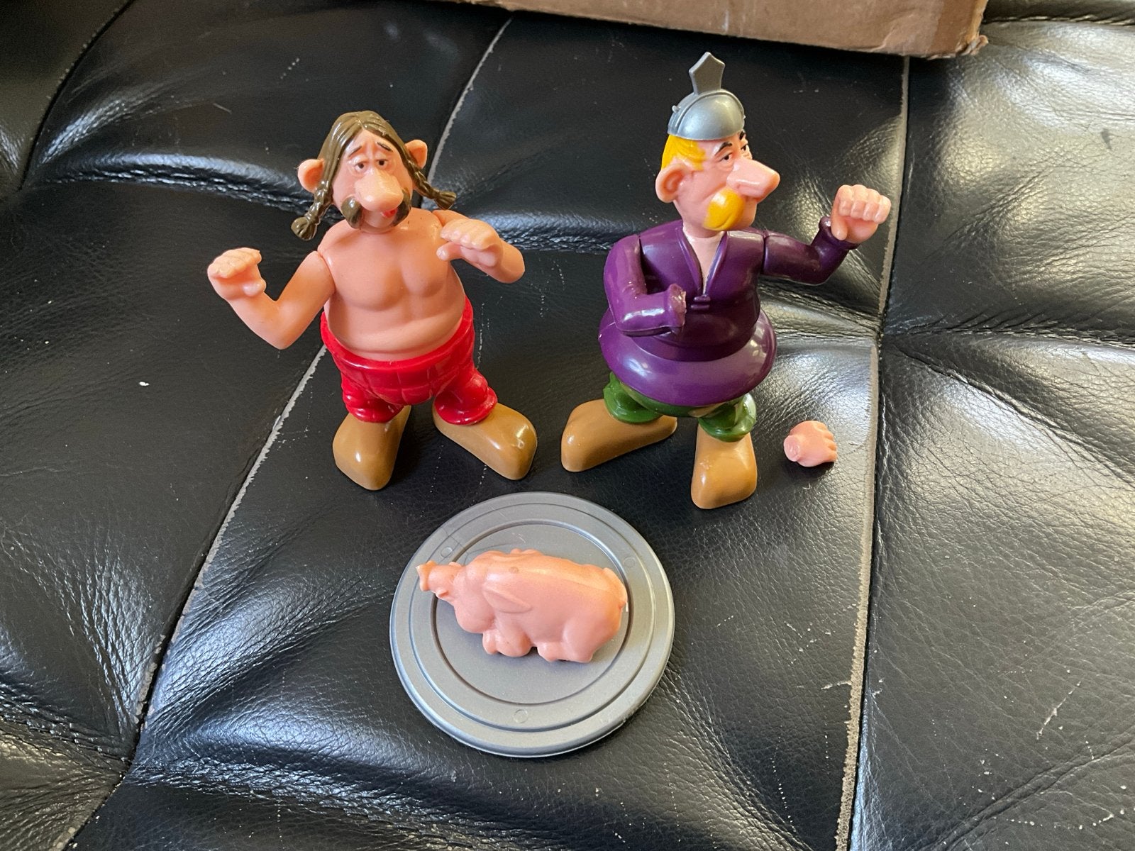Asterix en Obelix figuren met everzwijn, Ophalen of Verzenden, Gebruikt