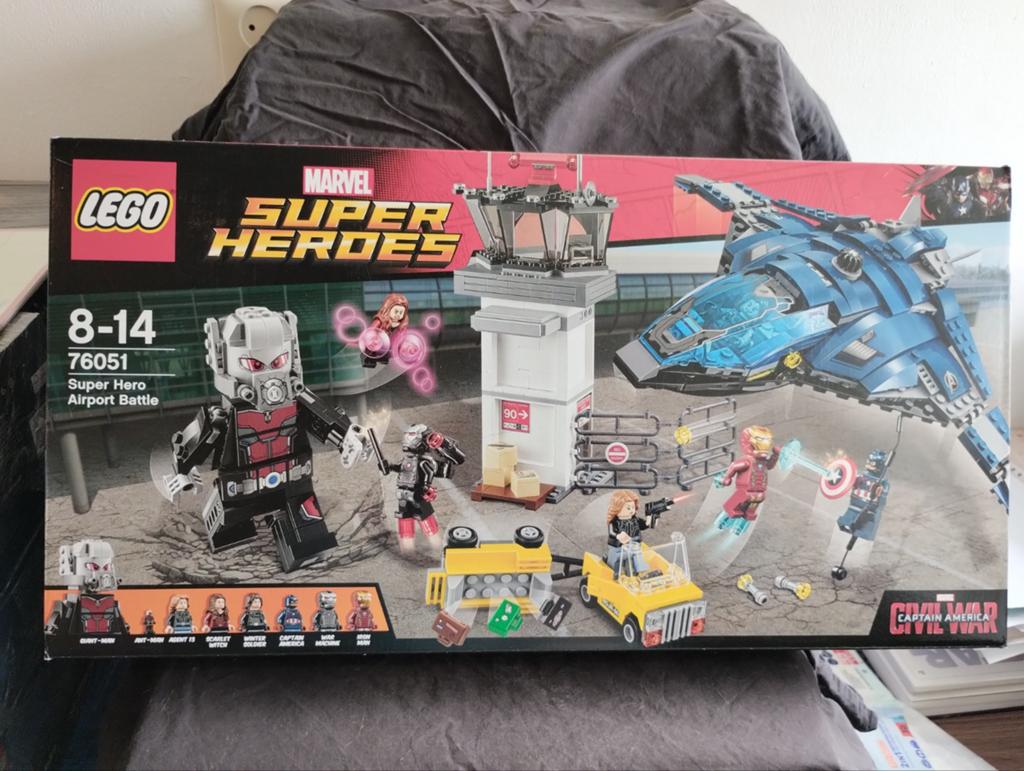 Lego Marvel Super Heroes 76051 Airport Battle NIEUW, Inclusief minifiguren, Marvel, Lego, Nieuw