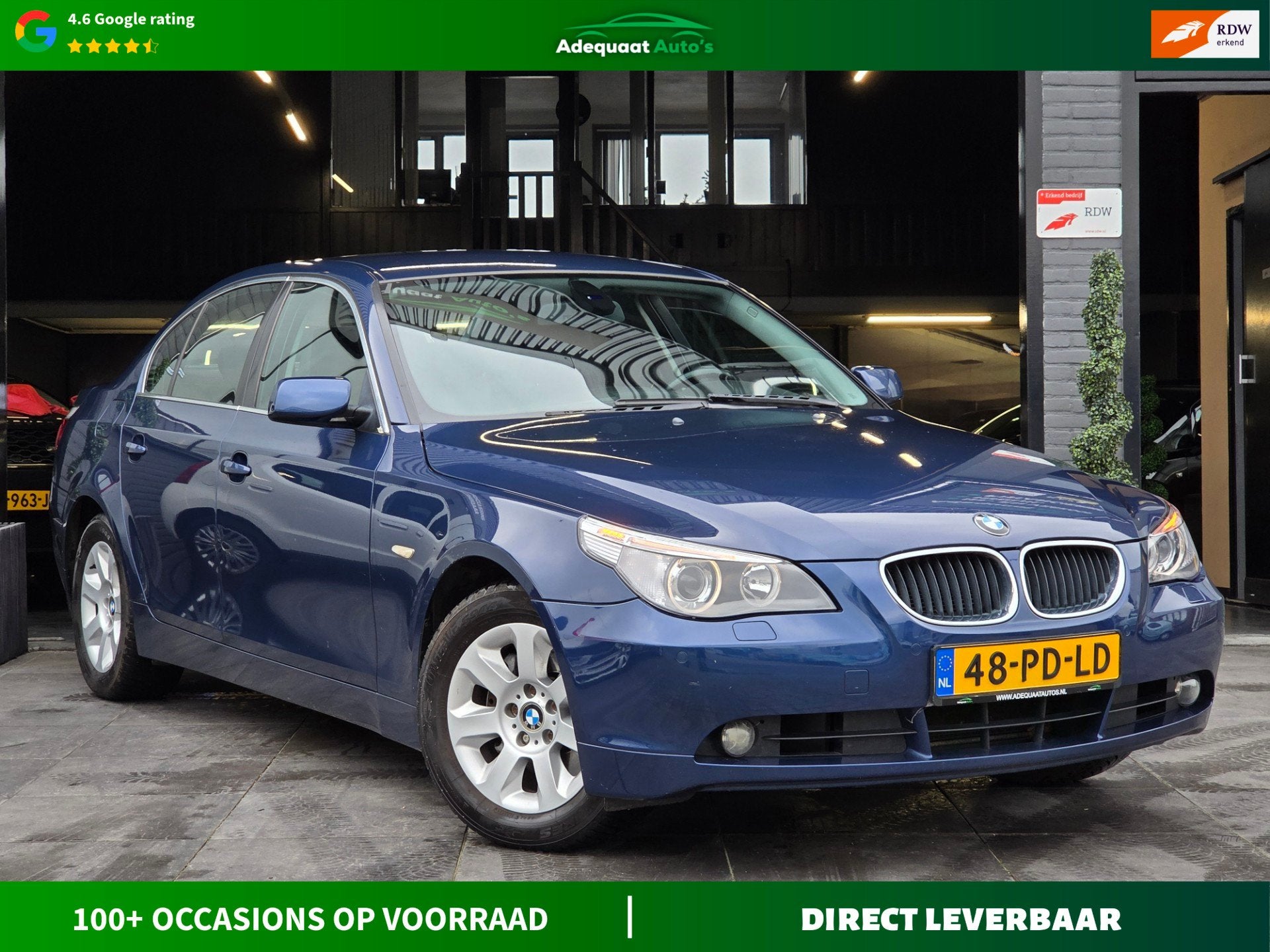 BMW 5-serie 530i Executive|Automaat|Leer|PDC|Cruise|Airco, Auto's, Automaat, Achterwielaandrijving, Gebruikt, Zwart