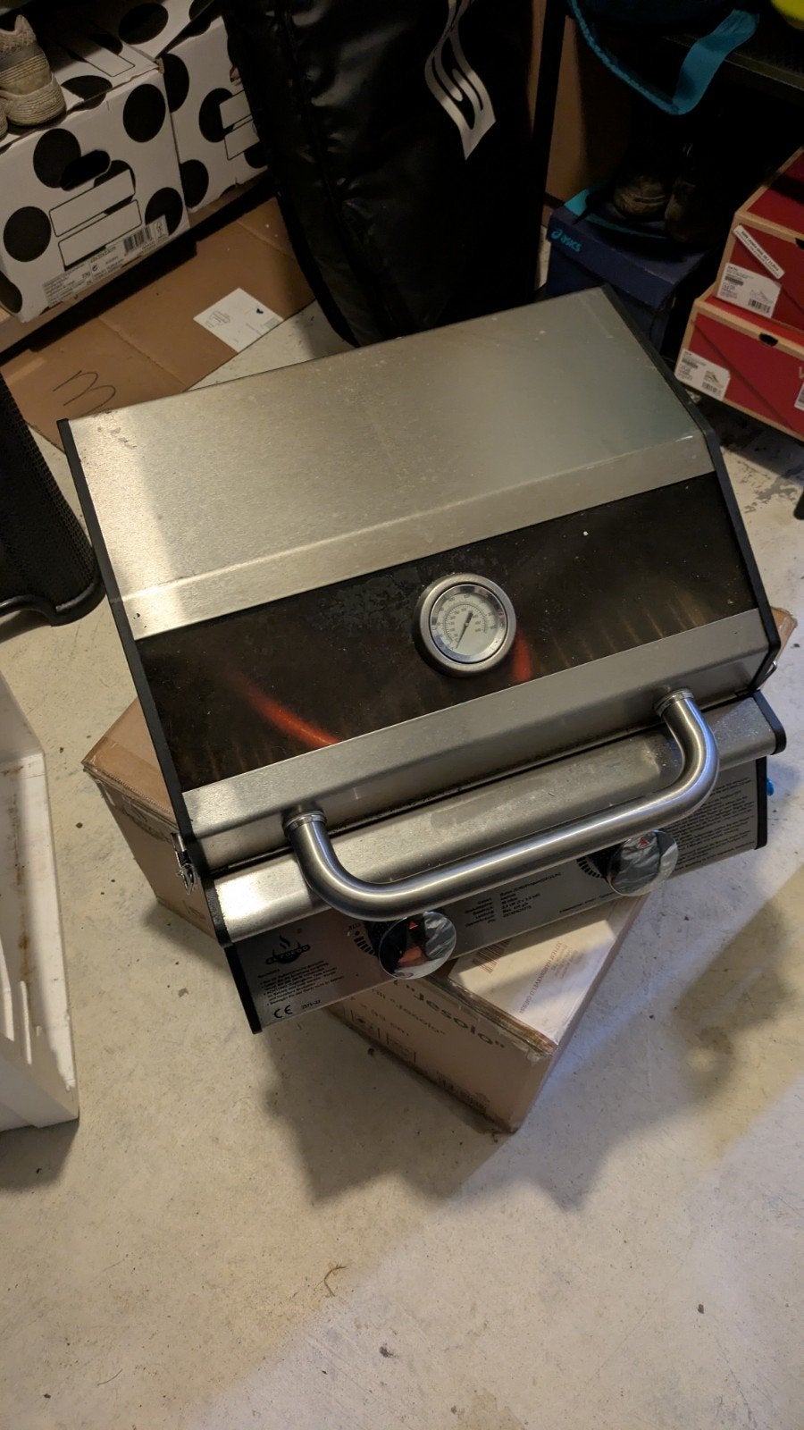 El Fuego "Jesolo" RVS Gasbarbecue met Thermometer, Tuin en Terras, Gasbarbecues, Ophalen, Gebruikt, El Fuego