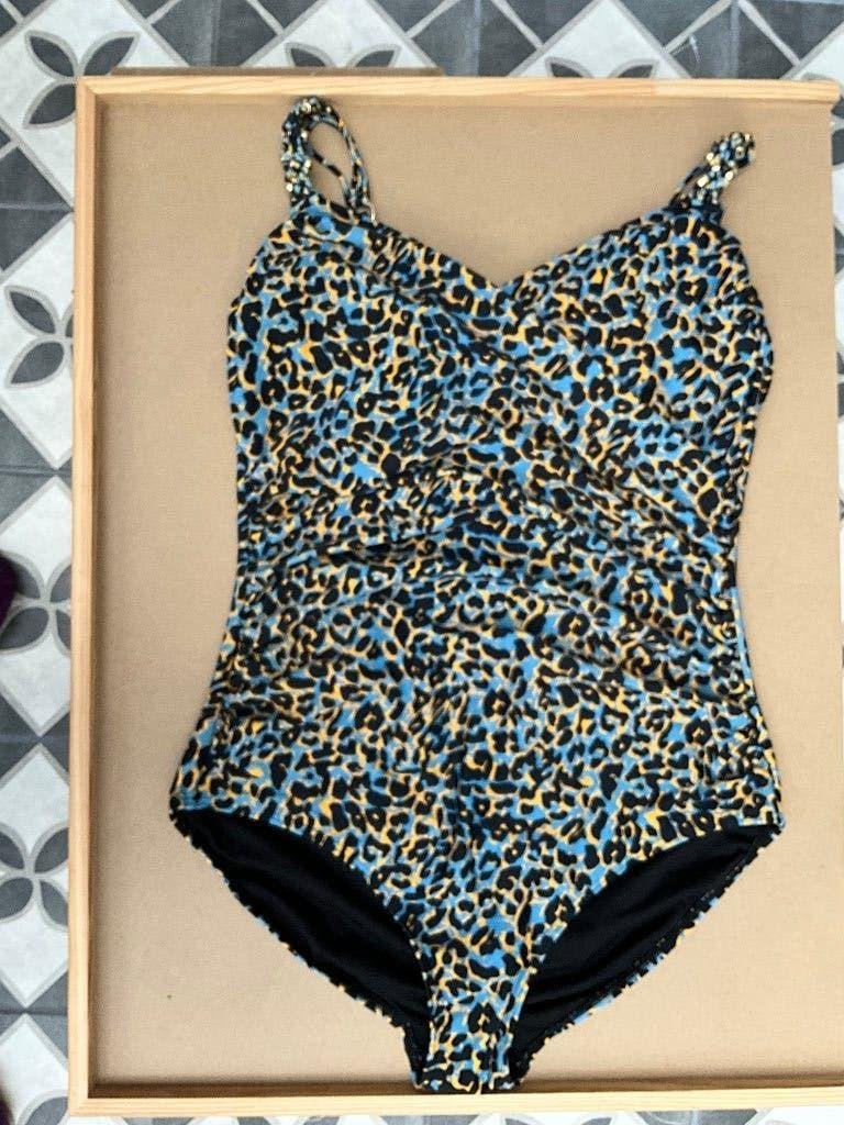 Beachwave corrigerend badpak met kralen maat 54 panter, Kleding | Dames, Nieuw, Badpak, Ophalen of Verzenden, Beachwave corrigerend badpak met kralen maat 54 panter