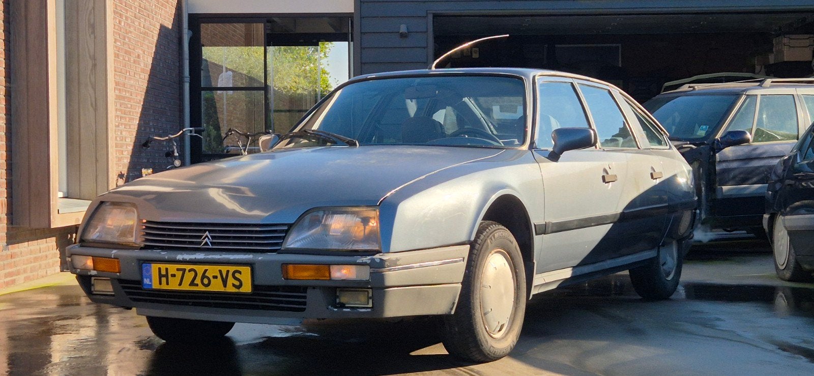Citroën CX 22 TRS 1987 Lichtblauw met airco en APK, Voorwielaandrijving, Stof, 4 cilinders, Airconditioning