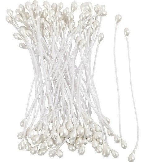 Deco meeldraden parelmoer 100 stuks lengte 6,4 cm dikte 2 mm, ., Nieuw, Ophalen of Verzenden, .