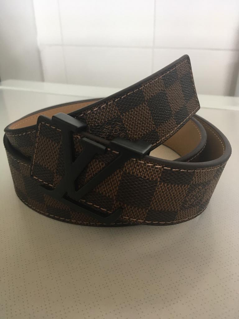 Louis Vuitton riem - bruin met zwarte gesp - leder - NIEUW, Kleding | Heren, Riemen en Ceinturen, Bruin, Verzenden, Echt leder