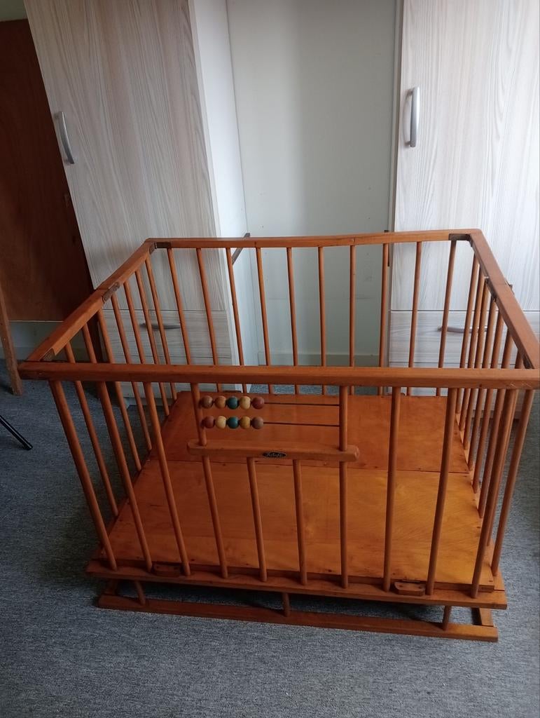 Vintage inklapbare babybox van Kibofa, Ophalen, Gebruikt, Vierkant