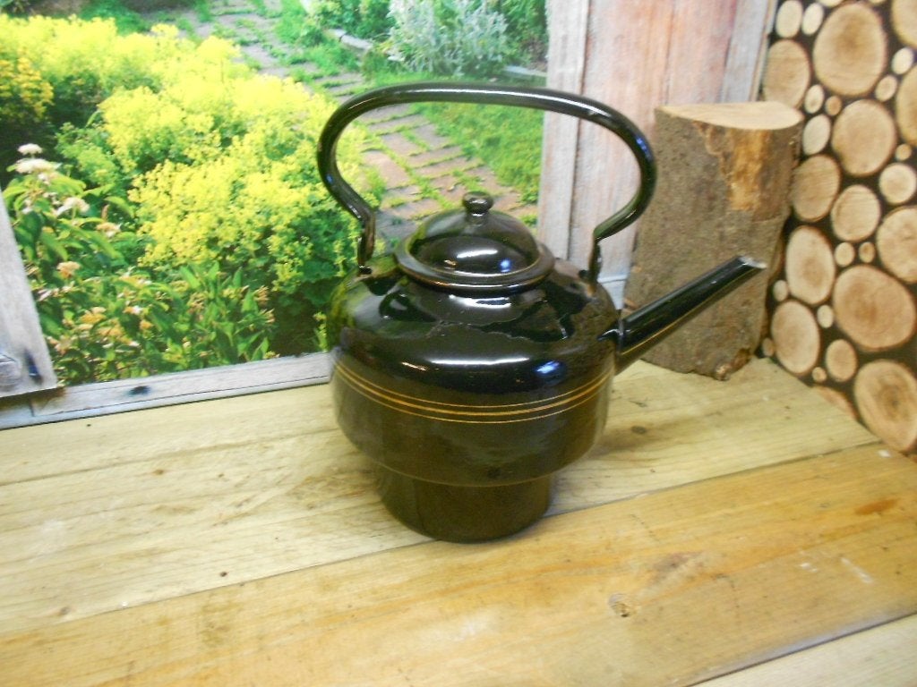 emaille koffiekan theepot waterketel div kleuren en maten, Antiek en Kunst, Ophalen of Verzenden