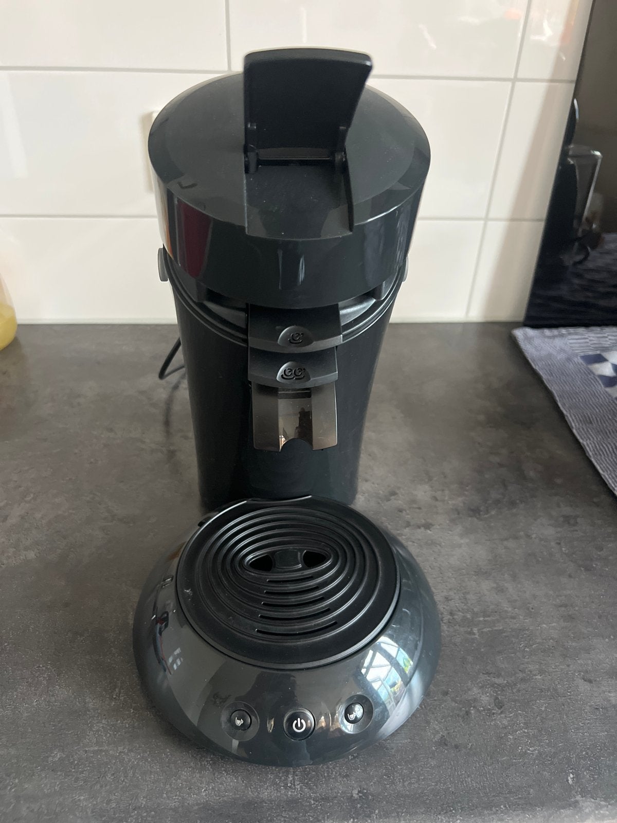 Philips Senseo Original - Zwart koffiezetapparaat, Witgoed en Apparatuur, Koffiezetapparaten, Koffiepads en cups, Gebruikt, Koffiemachine