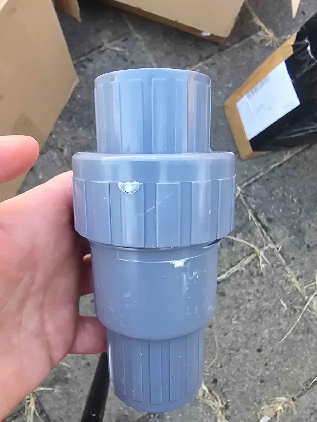 PVC-U terugslagklep 40mm voor afvoer of vijver, Afvoer, Pvc, Nieuw, Ophalen of Verzenden