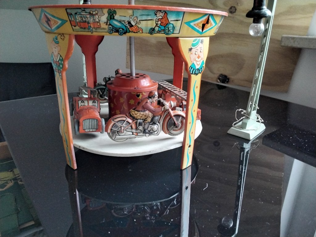 Antieke blikken draaimolen Hoch&Beckmann, Ophalen of Verzenden