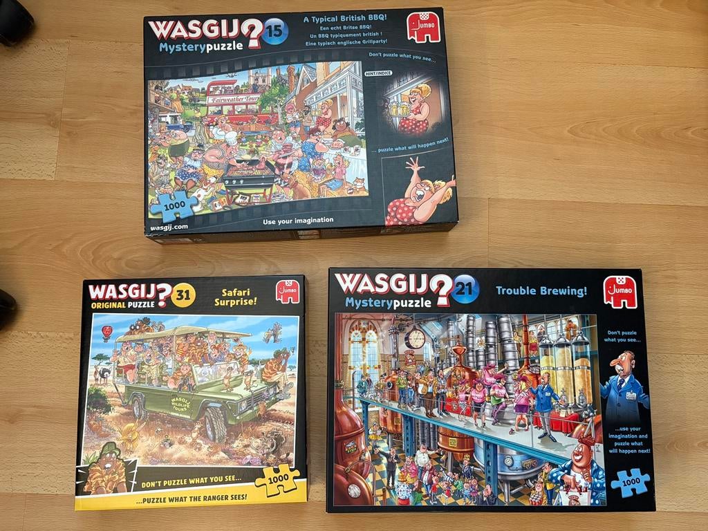 Wasgij Puzzel, Ophalen, 500 t/m 1500 stukjes, Zo goed als nieuw