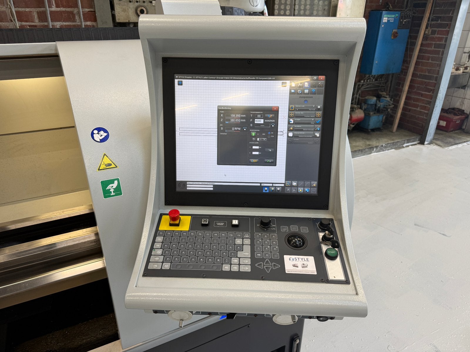 Style 350 CNC Draaibank, Doe-het-zelf en Verbouw, Ophalen, 500 tot 1000 mm, ., Style