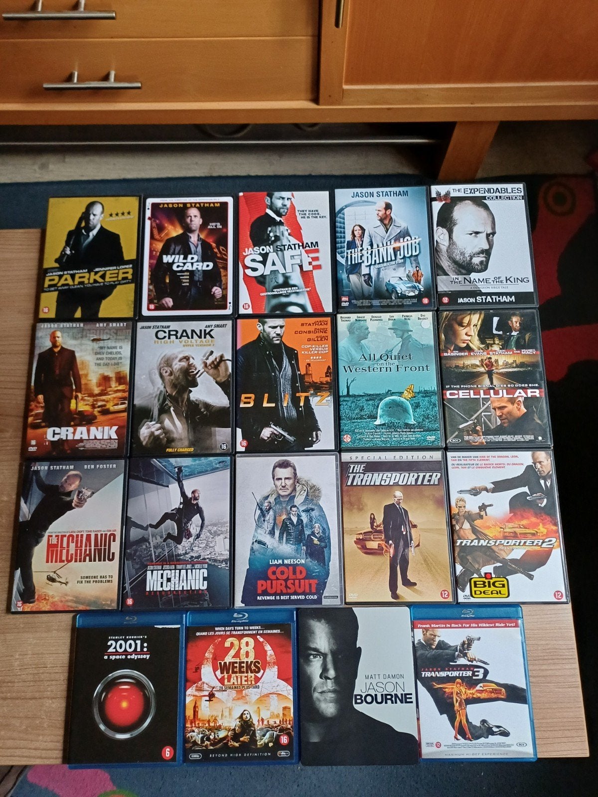 dvd/blu ray collectie met veel jason statham, Cd's en Dvd's, Ophalen of Verzenden, Zo goed als nieuw
