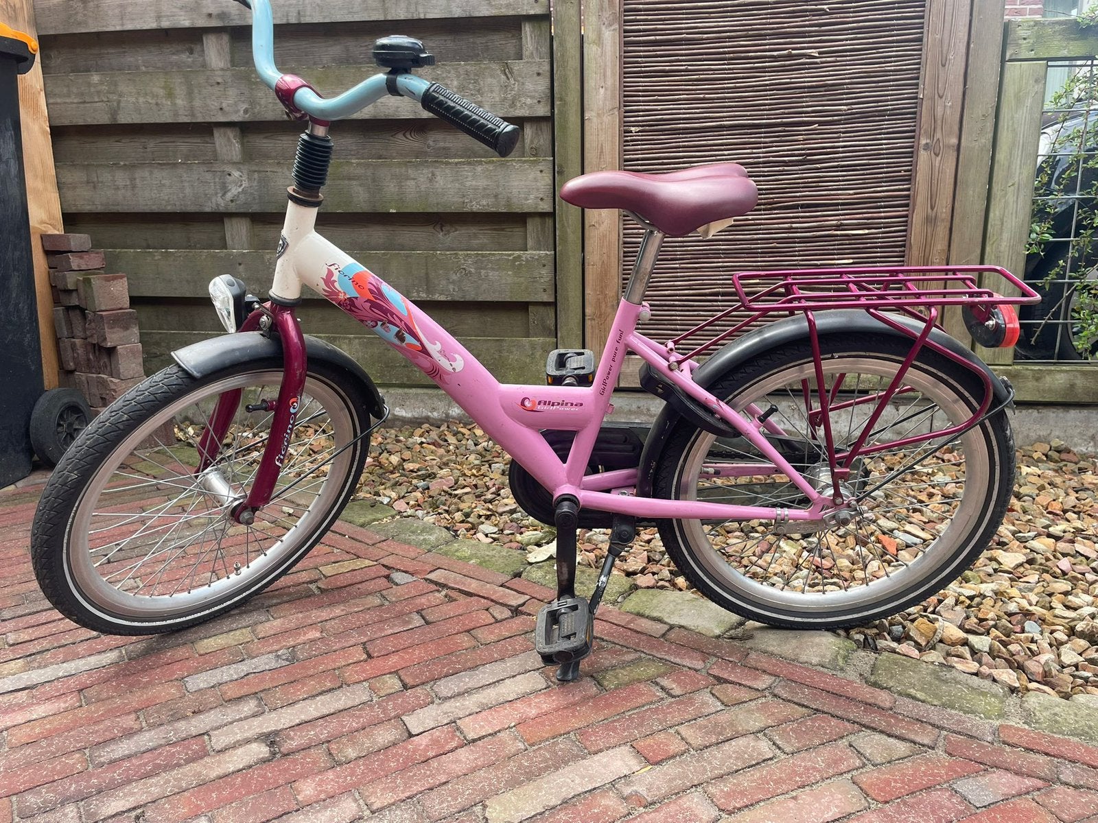 Alpina meisjes fiets 20inch, Ophalen, Gebruikt, 20 inch of meer
