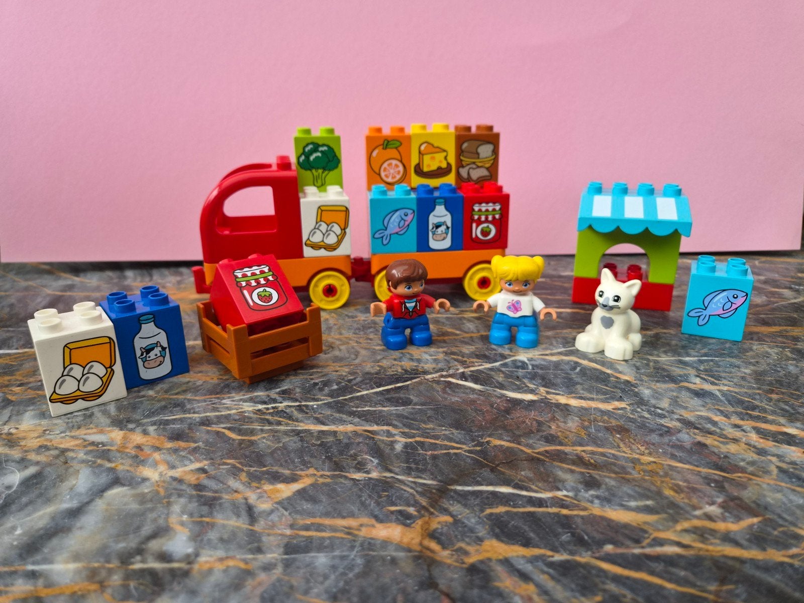 LEGO Duplo 10818 Mijn Eerste Vrachtwagen - Compleet, Gebruikt, Ophalen of Verzenden, Compleet, Duplo