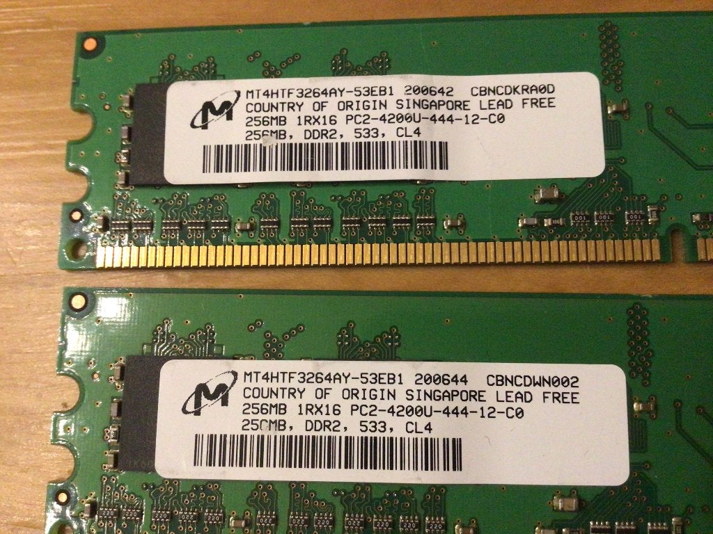 DDR2-533 RAM 3 x 256 MB, Computers en Software, RAM geheugen, Zo goed als nieuw, Desktop, DDR2, Ophalen of Verzenden