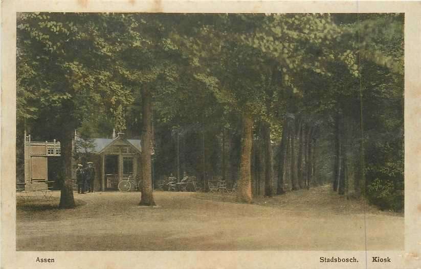 380-682-021 Assen Stadsbosch Kiosk, Verzenden, Voor 1920, Drenthe