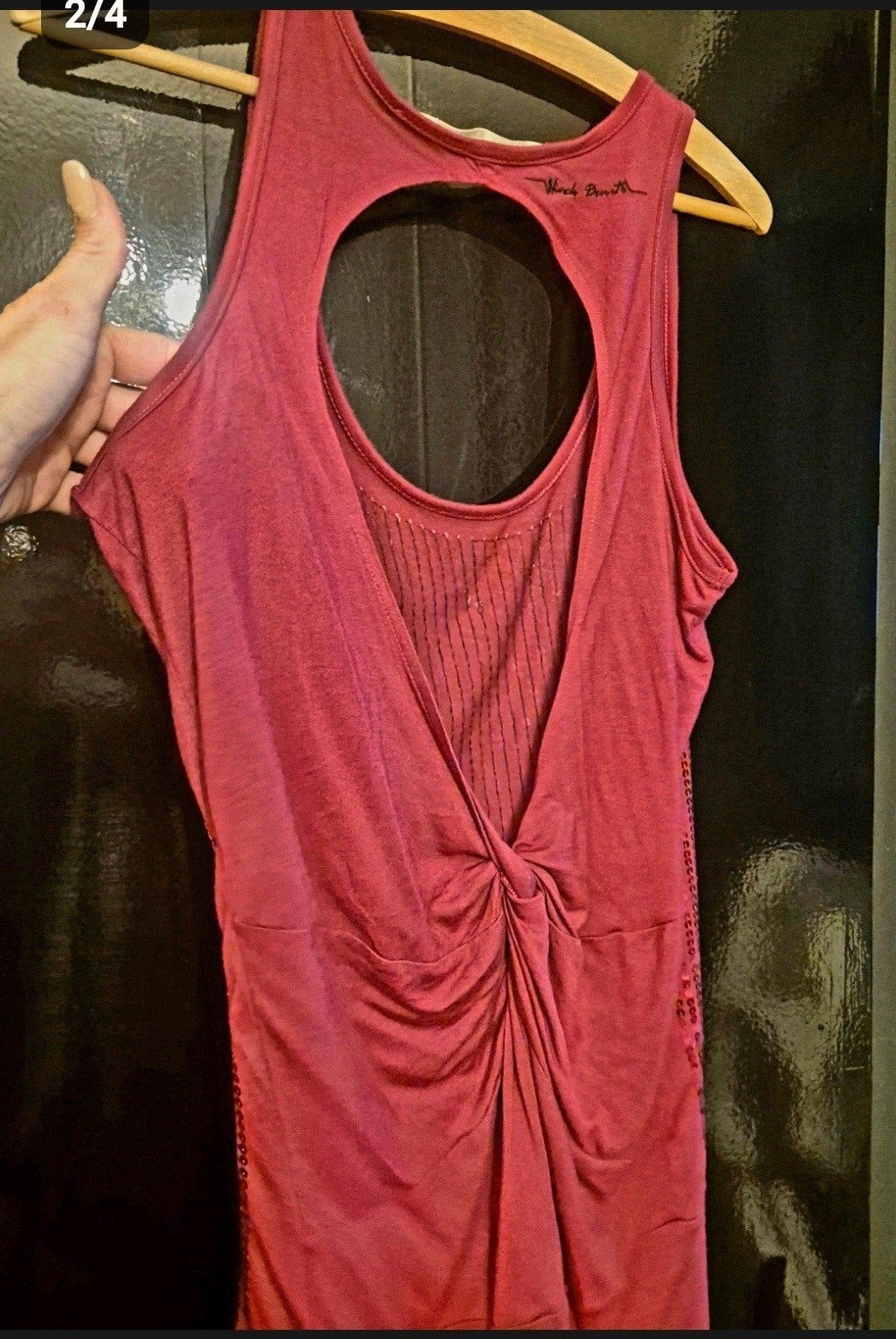 Winck Women Pailletten Top - Raspberry (Maat L), Maat 42/44 (L), Ophalen of Verzenden, Zo goed als nieuw, Zonder mouw