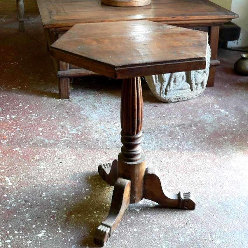 WIJNTAFEL Bijzettafel Salontafel tafel antiek Tafeltje WT4, Ophalen of Verzenden