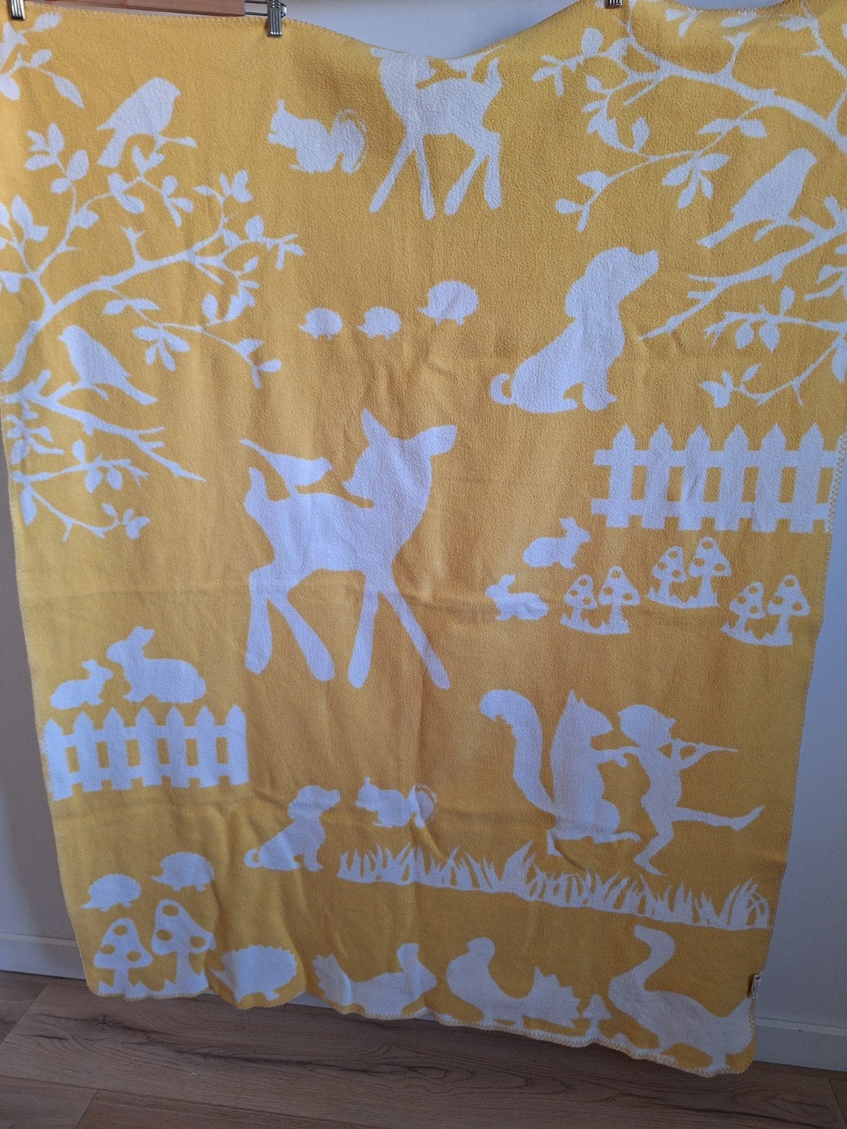 Cara Caro junior ledikantdeken Favola geel 120x150 cm, Wasbaar, Gebruikt, Geel, Deken