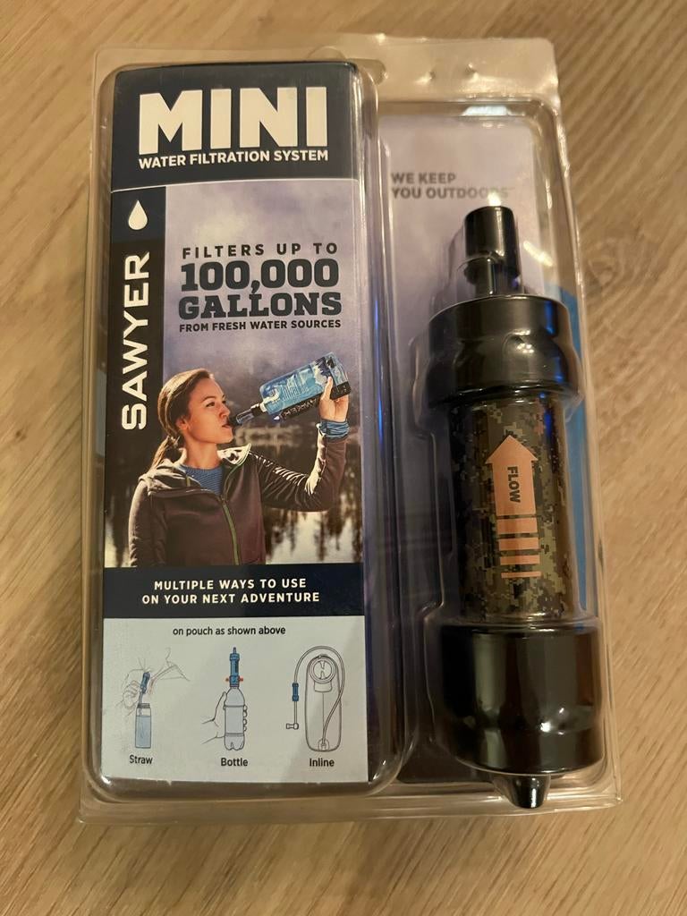 Sawyer Mini Waterfiltratiesysteem - Draagbaar & Compact, Caravans en Kamperen, Kampeeraccessoires, Nieuw, Ophalen of Verzenden