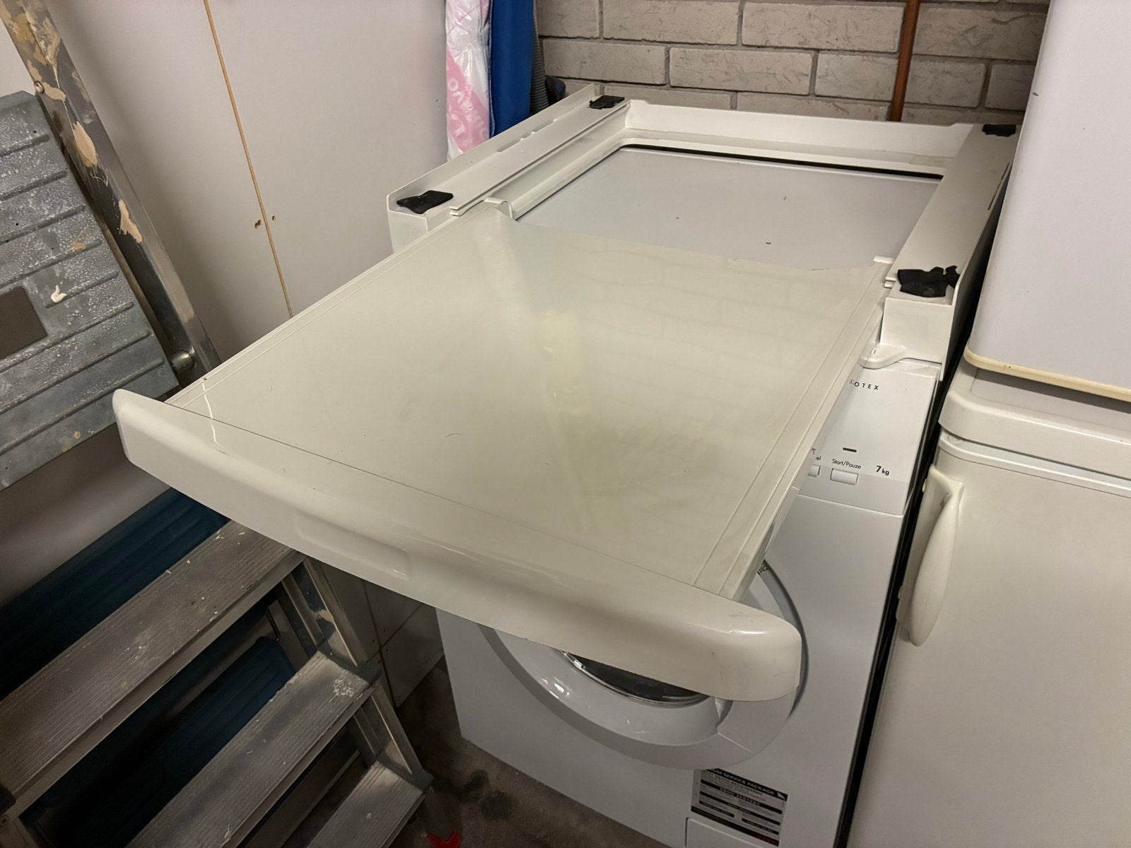 Tussenblad voor wasmachine en droger met uitschuifplateau, Ophalen, Gebruikt