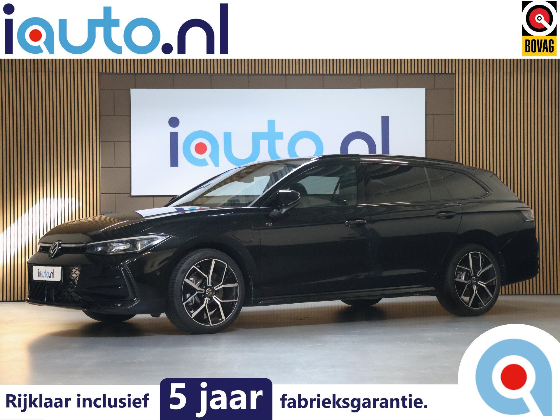 Volkswagen Passat Variant 1.5 eHybrid 272PK R-Line Black Sty, 4 cilinders, Zwart, Hybride Elektrisch/Benzine, Geïmporteerd