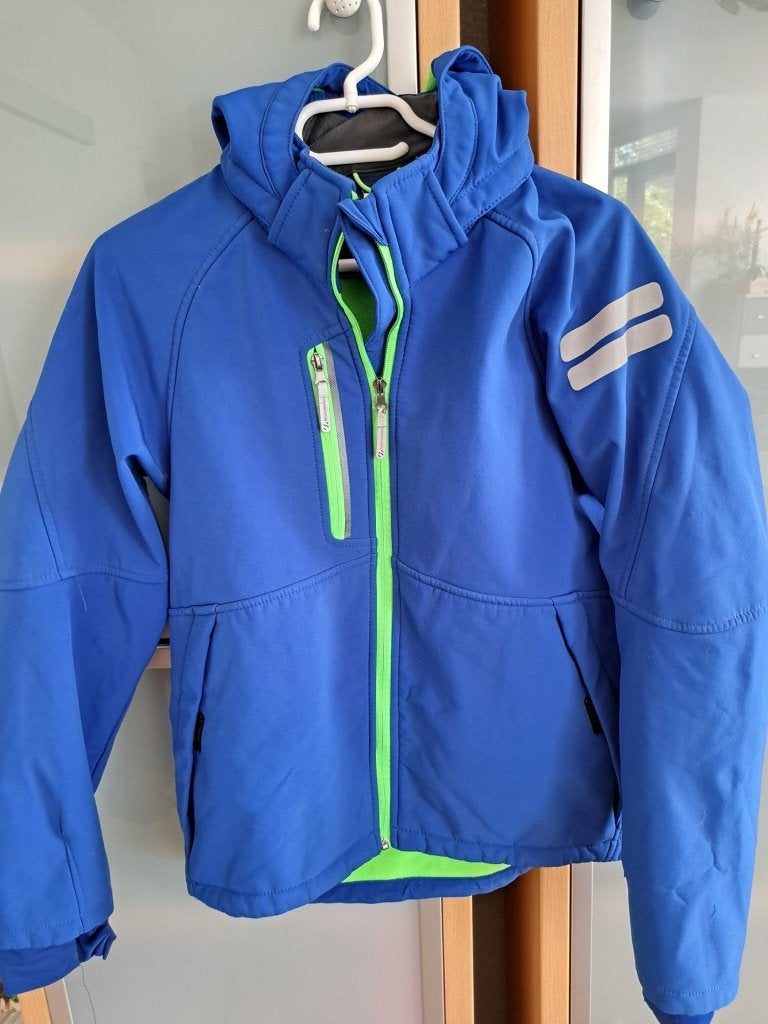 Softshell jas blauw 164, Ophalen of Verzenden, Jongen, Jas, H&M.