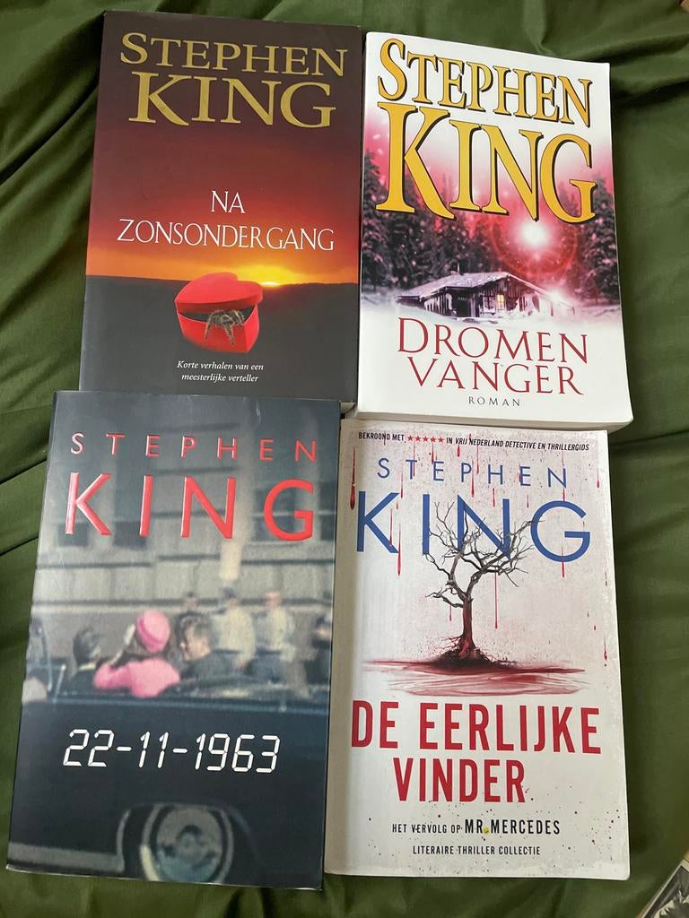 Stephen King boeken: 22-11-1963, Dromenvanger, Na Zonsonderg, Boeken, Ophalen of Verzenden, Gelezen
