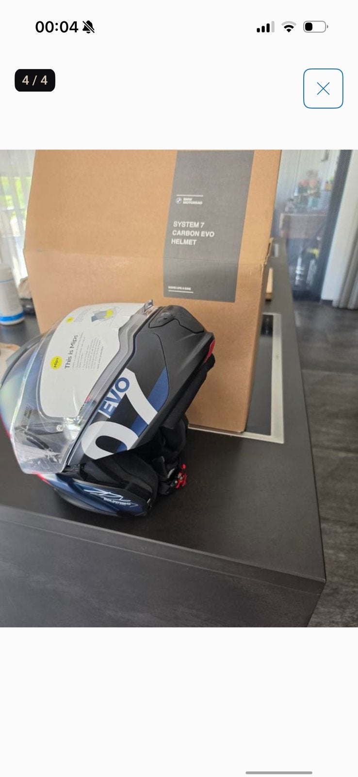 BMW System 7 Carbon Evo systeemhelm Z.G.A.N Maat M 56-57, Motoren, Overige merken, M, Systeemhelm, Ophalen of Verzenden