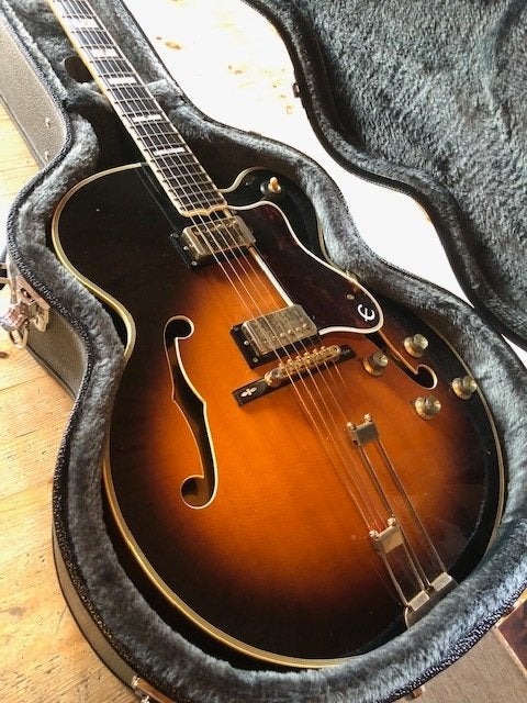 1984 Epiphone Emperor F Matsumoku Factory, Muziek en Instrumenten, Snaarinstrumenten | Gitaren | Elektrisch, Ophalen, Gebruikt