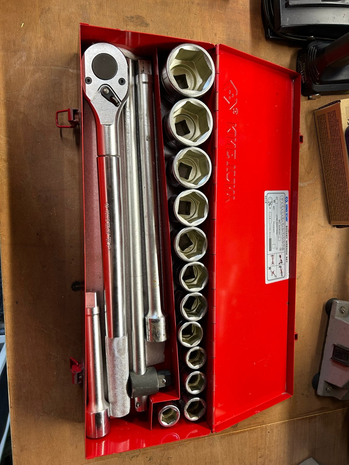 Kinex Tony Dopsleutelset 3/4 inch, Ophalen of Verzenden, Gebruikt, Sleutel/ratel, Overige merken