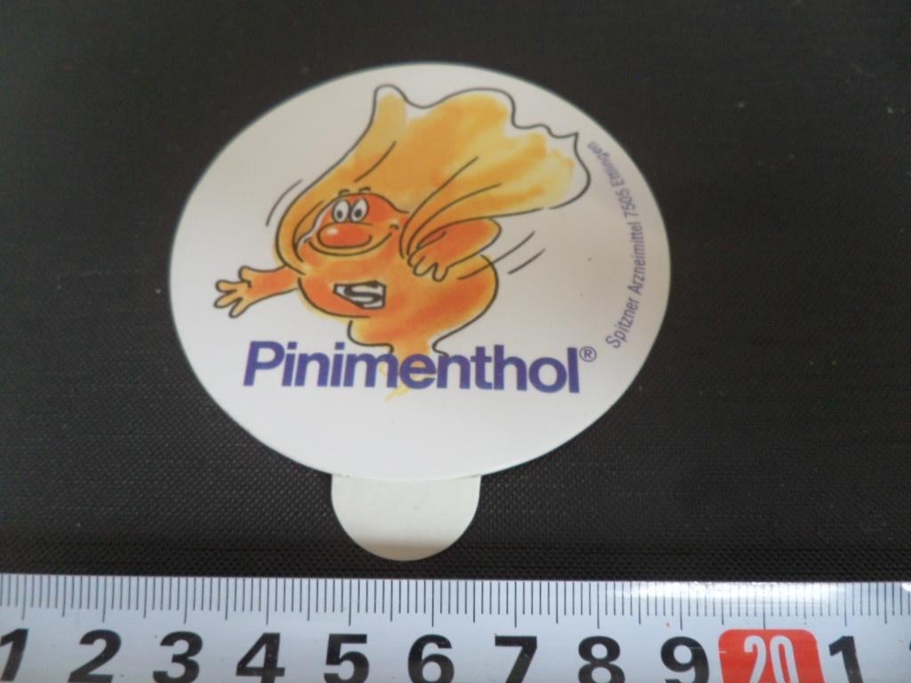 sticker Pinimenthol, Ophalen, Zo goed als nieuw