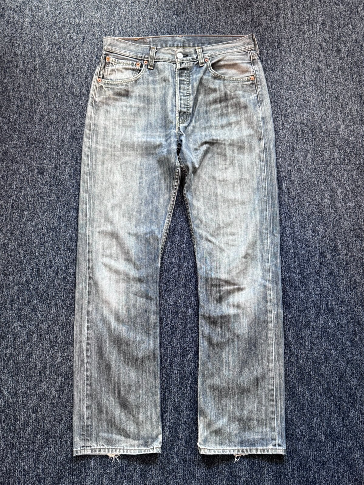 Vintage Levi's Bootcut Flared 501 Denim Jeans, Ophalen of Verzenden, Zo goed als nieuw, Blauw, Overige jeansmaten