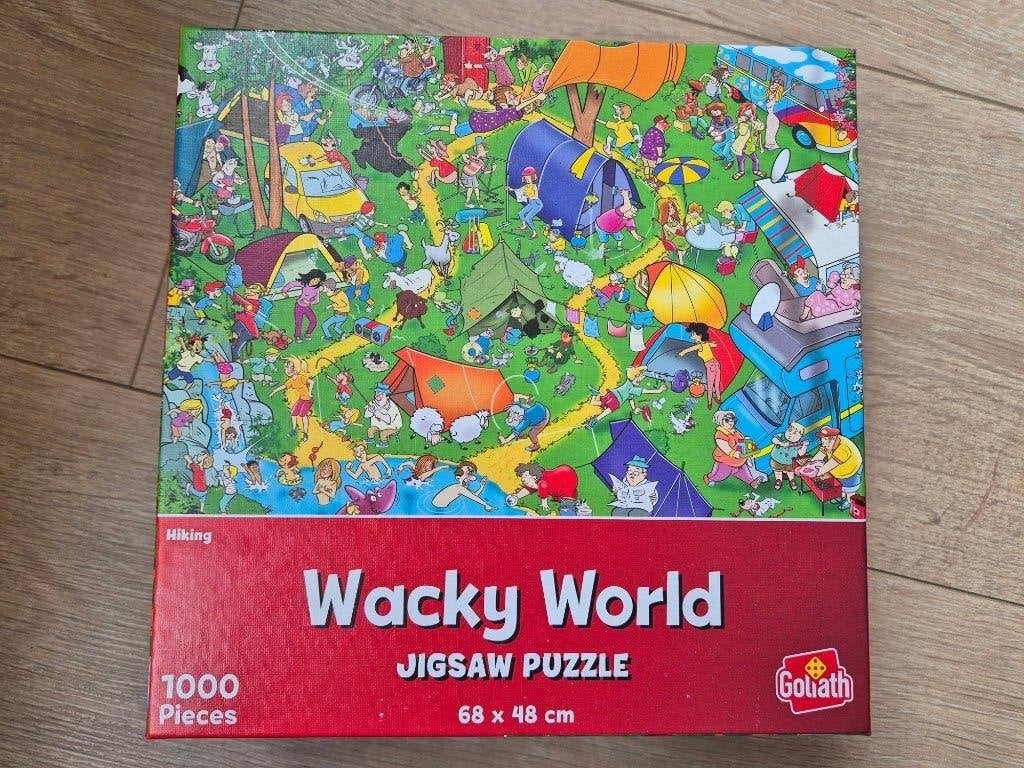 Wacky World puzzel - Hiking 1000 stukjes, Ophalen of Verzenden, 500 t/m 1500 stukjes, Zo goed als nieuw, Legpuzzel