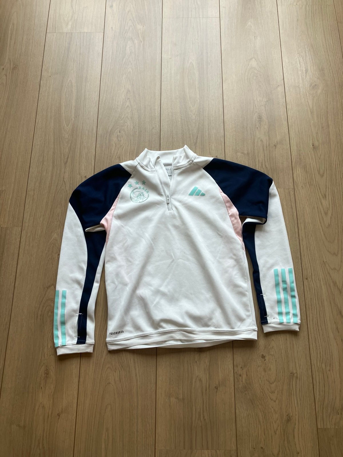 Adidas Ajax trainingstrui 1/4 rits maat 152, Ophalen of Verzenden, Zo goed als nieuw, Jongen of Meisje, Trui of Vest