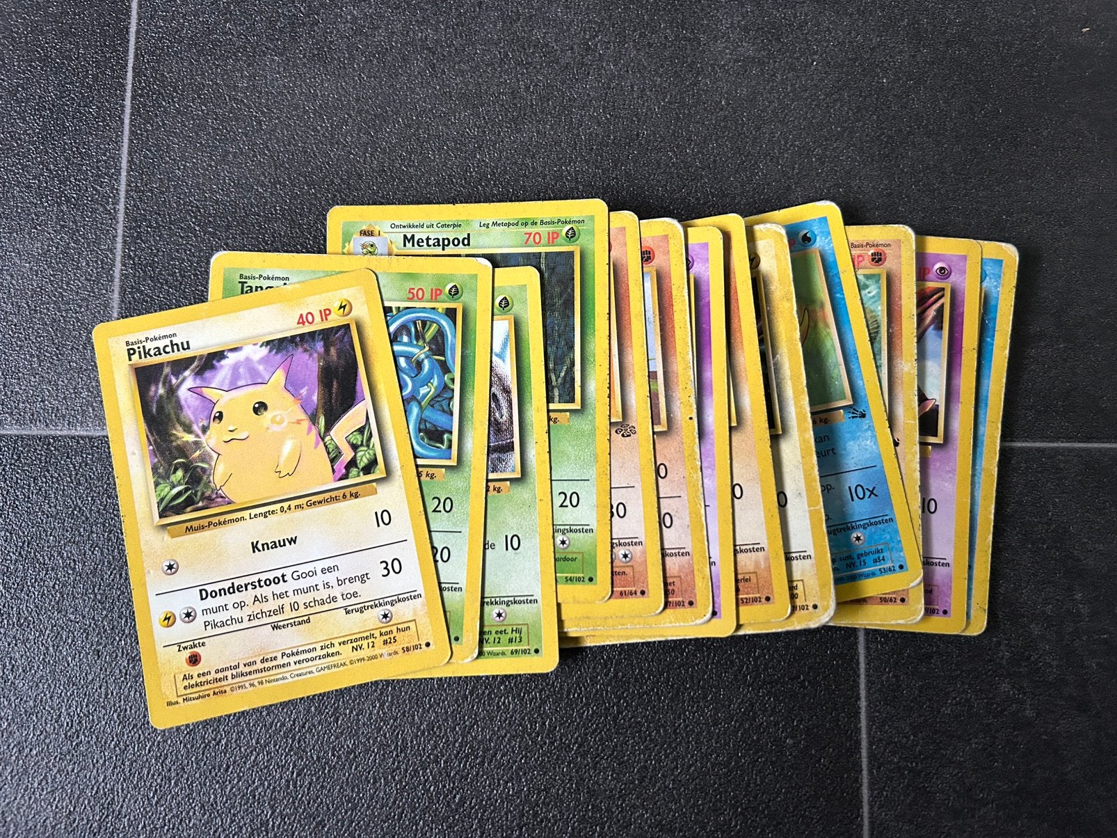 13 Common Pokémon kaarten (Nederlands), Ophalen of Verzenden, Gebruikt, Meerdere kaarten