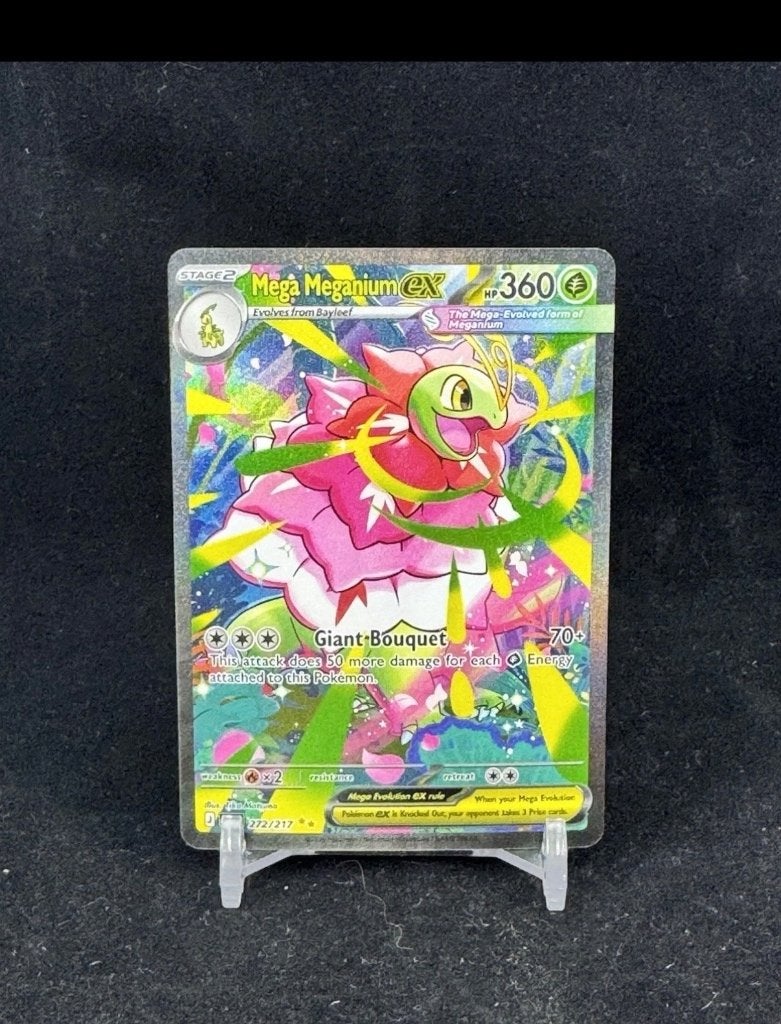 Mega meganium ex 272/217, Ophalen of Verzenden, Nieuw, Losse kaart, Foil