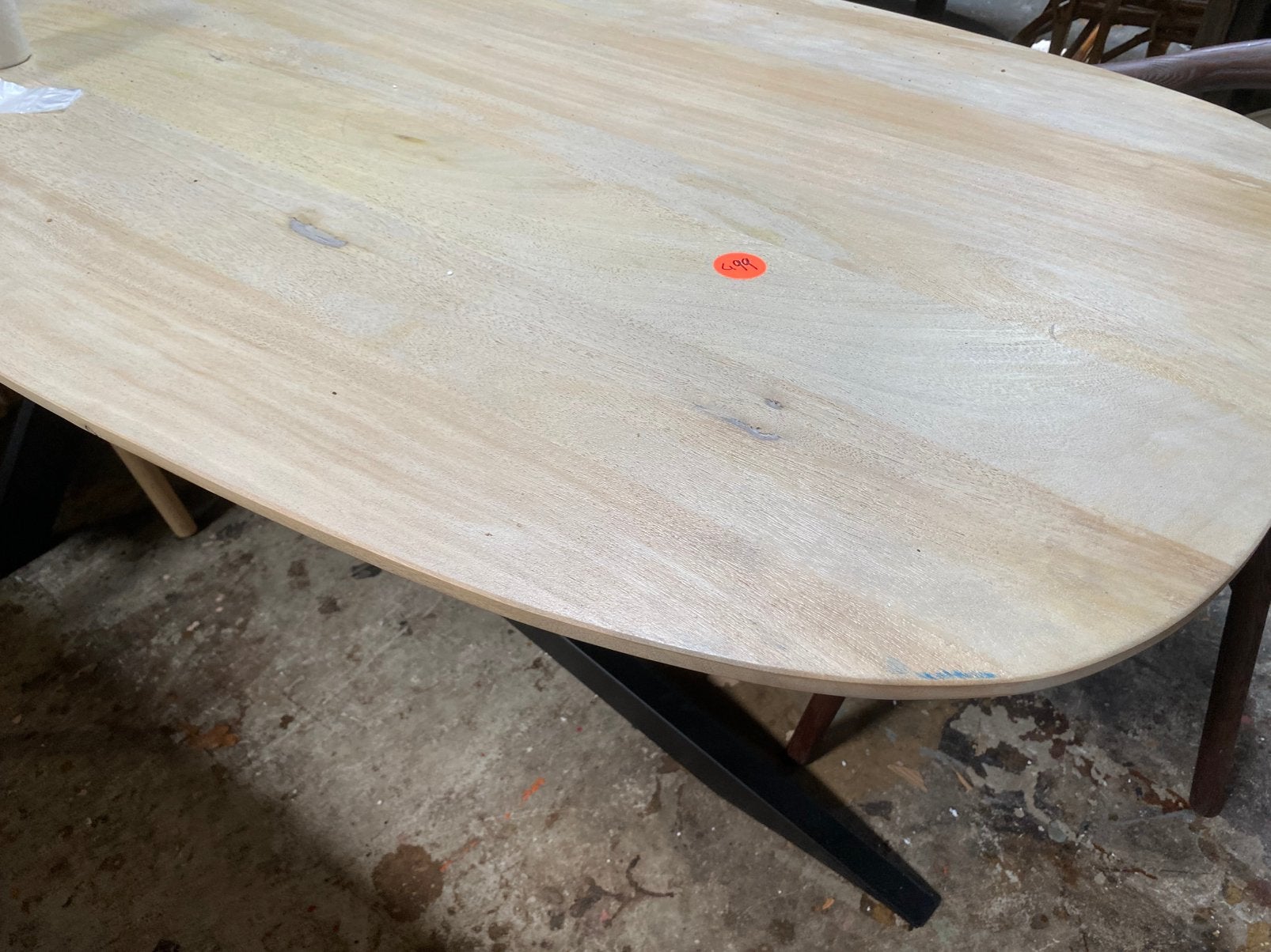 Licht Eikenhouten tafel 300x100 deens Ovaal - Modern Design, Ophalen, 100 tot 150 cm, Eikenhout, Vier personen
