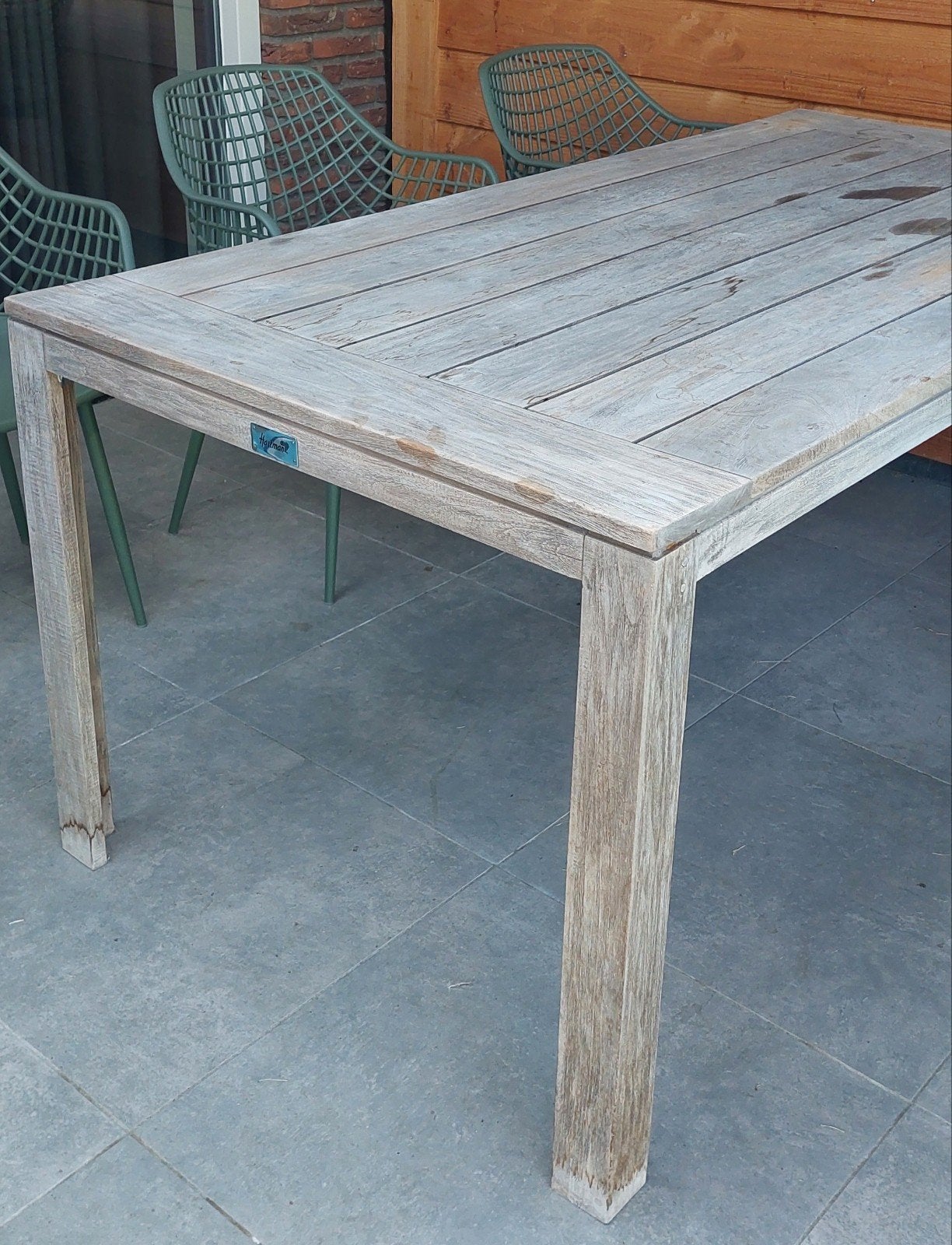 Hartman tuintafel 90x180 - Gebruikt, Ophalen, Gebruikt, Rechthoekig, Hout