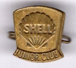 Shell club blank koper broche ( M_059), Verzenden, Nieuw, Transport, Speldje of Pin