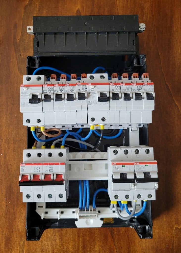 ABB busboard 3-fase 8 groepenkast + 1~ PV + 1~ TB, Ophalen of Verzenden, Gebruikt, ABB, Groepenkast