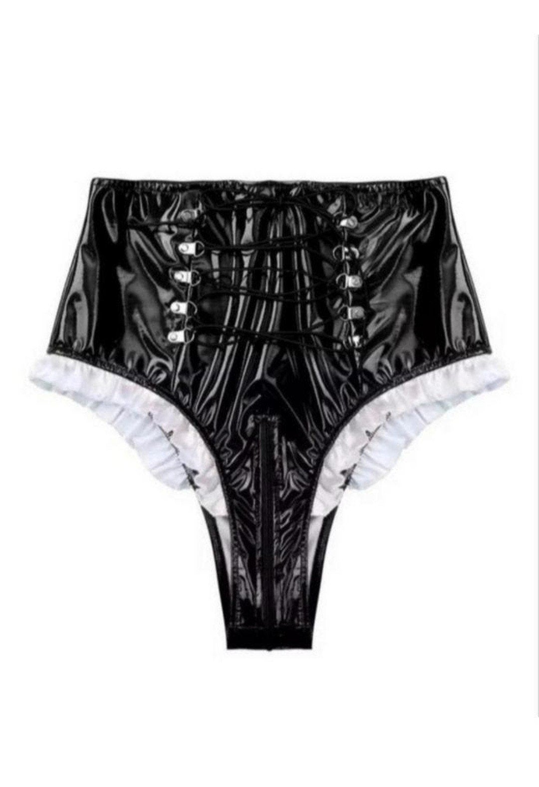 Lakslip met ruches en veters, tm 2XL, Verzenden, Slip