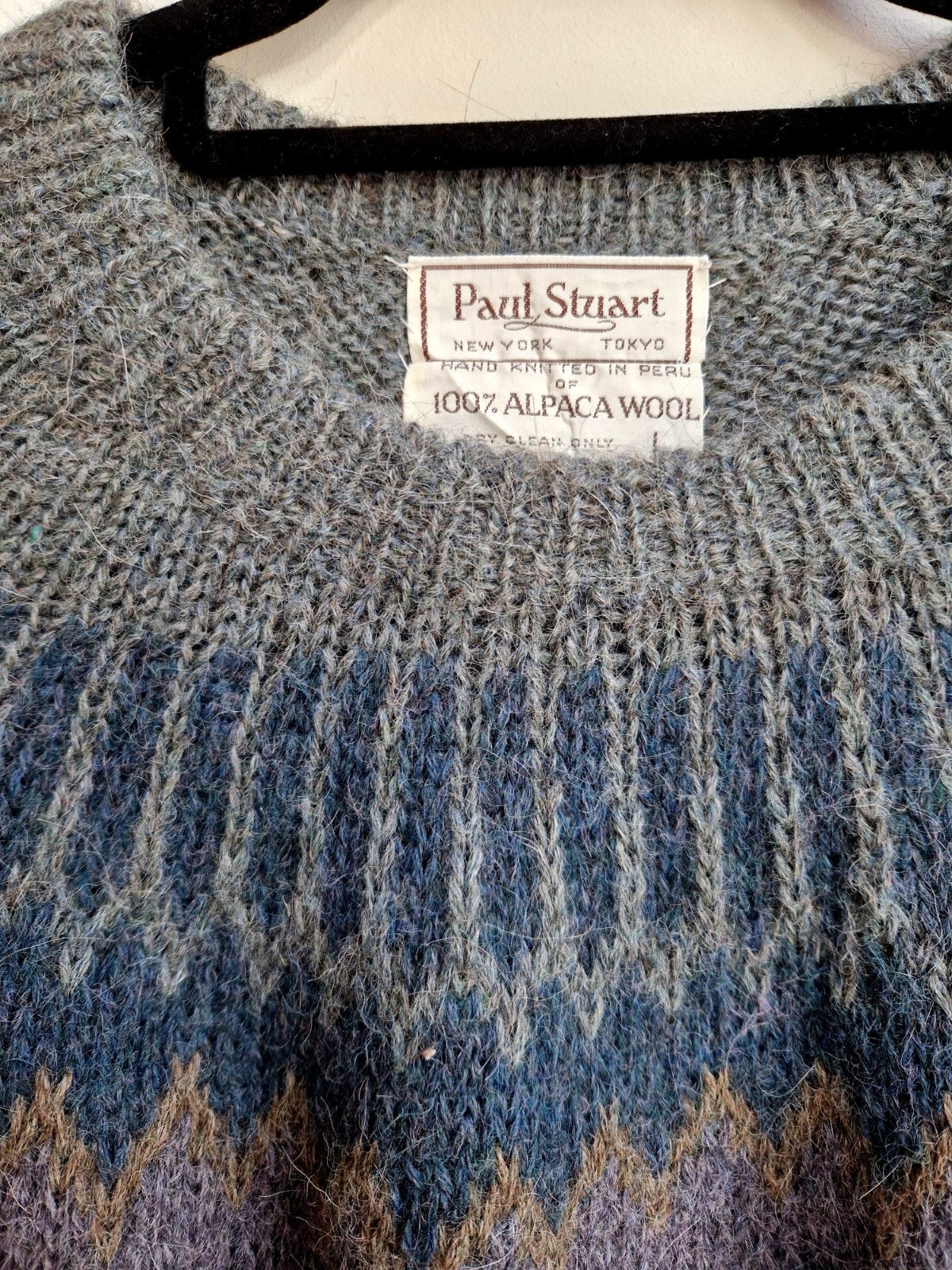heerlijk zachte vintage trui van puur alpaca wol, Verzenden, Zo goed als nieuw, Maat 46/48 (XL) of groter, Meerkleurig