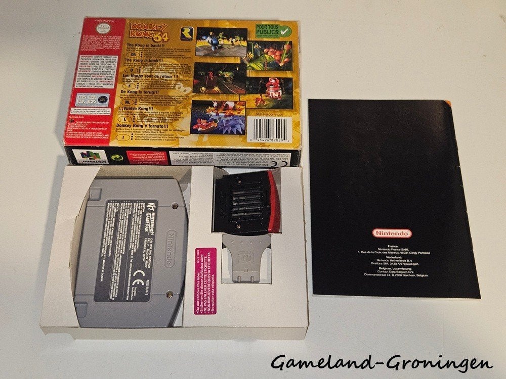 Donkey Kong 64 met Expansion Pack (N64) Compleet, Spelcomputers en Games, Gebruikt, -, -, 1 speler