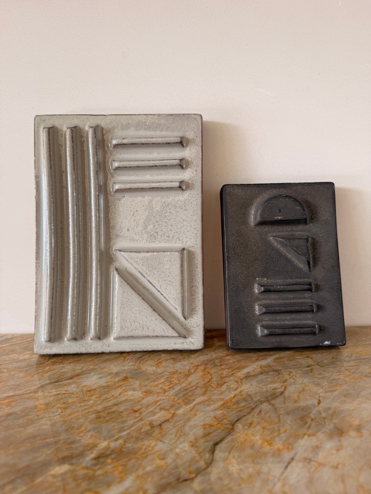 House Doctor keramische schilderijtjes - Nieuw, Meerkleurig, Nieuw, Ophalen of Verzenden, Modern
