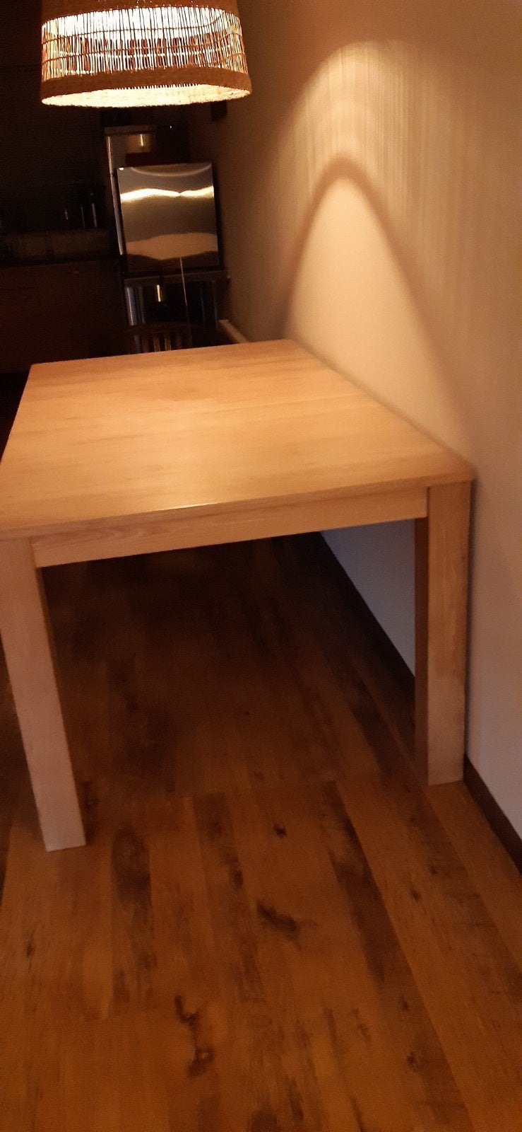 Uitschuifbare houten eettafel met 2 verlengstukken, Ophalen, 100 tot 150 cm, Zo goed als nieuw, 150 tot 200 cm